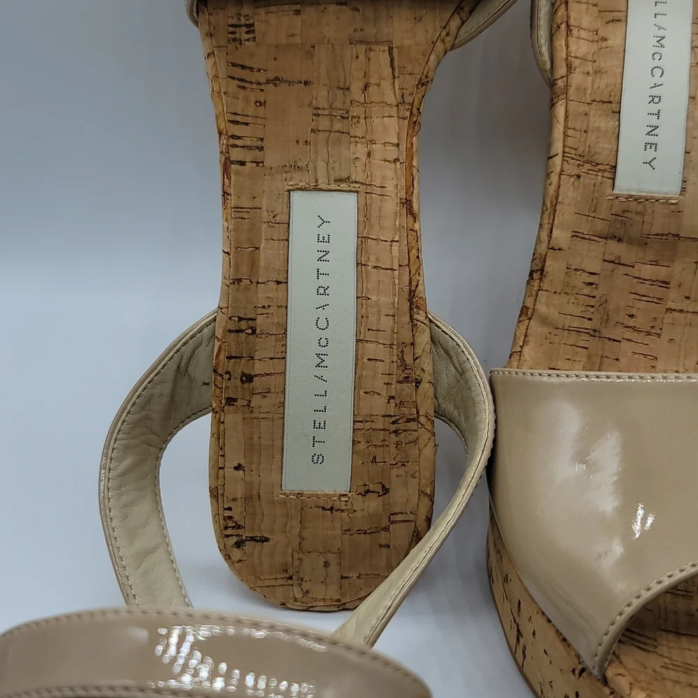 Stella McCartney patent leather/cork sandals Size 40 - Picture 5 of 12